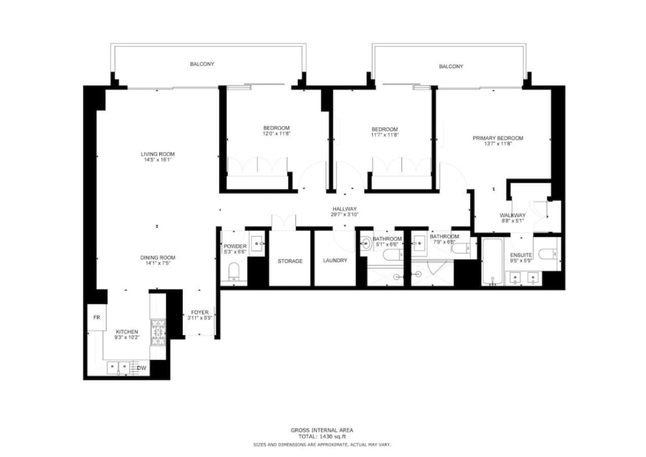 Apartment Act One Act Two - Classy Three Bedroom Dubai